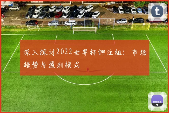 深入探讨2022世界杯押注组：市场趋势与盈利模式